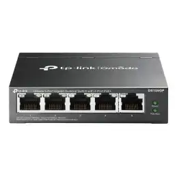 TP-Link Omada V1 - Commutateur - non géré - 5 x 10 - 100 - 1000 - de bureau - PoE+ (65 W) (DS105GP)_1